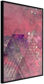 Αφίσα - Pink Patchwork III - 20x30 - Μαύρο - Χωρίς πασπαρτού