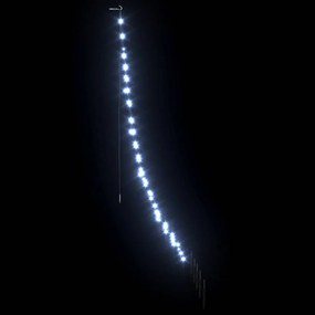 vidaXL Χριστουγεννιάτικο Δέντρο LED με Σφήνες Εδάφους Ψυχρό λευκό