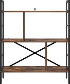 vidaXL Ράφι Βιβλίων 5 επιπέδων 75 x 30 x 91 εκ. Επεξεργασμένο Ξύλο