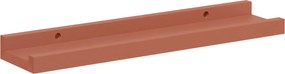 vidaXL Ράφι Τοίχου 4 pcs Κόκκινο 40 x 9 x 3 cm Επεξεργασμένο ξύλο