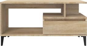 vidaXL Τραπεζάκι Σαλονιού Sonoma Δρυς 90x49x45 εκ. Επεξεργασμένο Ξύλο