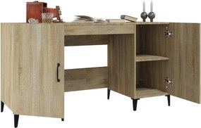 vidaXL Γραφείο Sonoma Δρυς 140 x 50 x 75 εκ. από Επεξεργασμένο Ξύλο