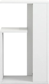 ΒΟΗΘΗΤΙΚΟ ΤΡΑΠΕΖΙ DAWN ΜΕΛΑΜΙΝΗΣ ΛΕΥΚΟ 35X29,5X60Yεκ.HM8880.11