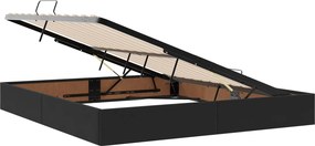 vidaXL Κρεβάτι Οθωμανικού Τύπου Μαύρο 180 x 200 cm Βελούδο