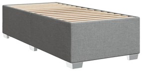 ΚΡΕΒΑΤΙ BOXSPRING ΜΕ ΣΤΡΩΜΑ ΑΝΟΙΧΤΟ ΓΚΡΙ 90X190 ΕΚ. ΥΦΑΣΜΑΤΙΝΟ 3290350