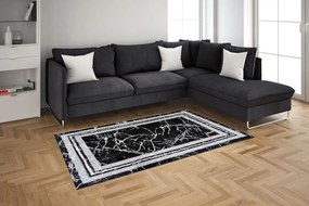Marmo Carpet Μοντέρνο Χαλί Polycotton 160x220 - Cement Ανθρακί