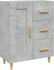 vidaXL Ντουλάπι Γκρι Σκυροδέματος 69,5x34x90 εκ. Επεξεργασμένο Ξύλο