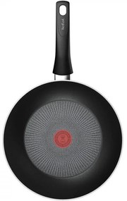 Τηγάνι Tefal Wok C2921953 Force, 28 cm, Αντικολλητική επίστρωση, Thermo-Fusion, Επαγωγή, Μαύρο