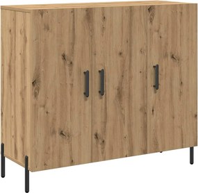 vidaXL Πλαϊνό γραφείο Artisan Oak 90 x 34 x 80 εκ. Επεξεργασμένο ξύλο