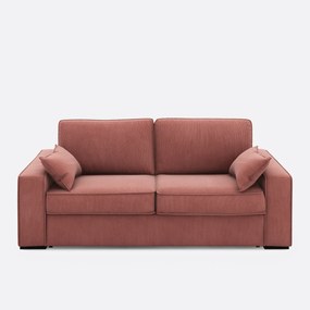 Καναπές-κρεβάτι με βελούδινο κοτλέ ύφασμα, Cecilia