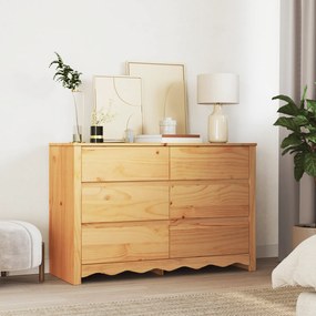 vidaXL Συρταριέρα "DRAMMEN" 111x43x73,5 εκ Μασίφ ξύλο πεύκου