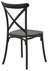 Καρέκλα Crossie pp σε ανθρακί απόχρωση 38x46.5x82εκ 38x46.5x82 εκ.