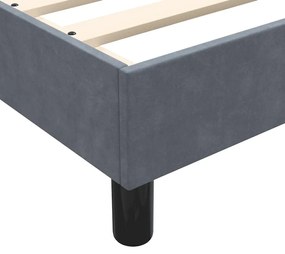 ΚΡΕΒΑΤΙ BOXSPRING ΜΕ ΣΤΡΩΜΑ ΣΚΟΥΡΟ ΓΚΡΙ 200X210 ΕΚ. ΒΕΛΟΥΔΙΝΟ 3317092