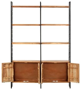 vidaXL Βιβλιοθήκη με 4 Επίπεδα 124 x 30 x 180 εκ. Μασίφ Ξύλο Ακακίας