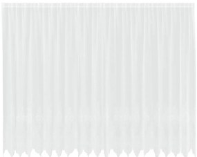 vidaXL Κουρτίνες με κουρτίνες Λευκό 500 x 200 cm Πολυεστέρας