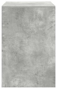 vidaXL Γραφείο Γκρι σκυροδέματος 80 x 50 x 76 εκ. Επεξεργασμένο ξύλο