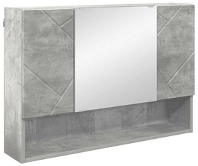 vidaXL Σετ Επίπλων Μπάνιου 5 pcs Γκρι σκυροδέματος 30 x 35 x 192 εκ.