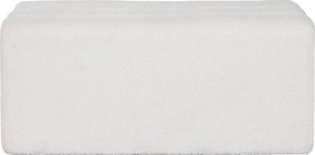 Σκαμπό Home ESPRIT Λευκό πολυεστέρας Ξύλο MDF 100 x 45 x 43 cm