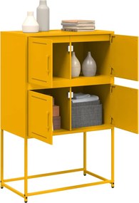 vidaXL Ντουλάπι Μουσταρδί 68,5x38,5x107 εκ. από Ατσάλι