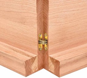 vidaXL Επιφ Τραπεζιού Αν Καφέ 120x60x(2-6)εκ. Επεξ. Μασίφ Ξύλο Δρυός