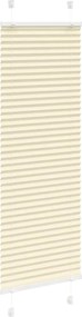 vidaXL Πλισέ περσίδα Κρέμα 40x150 cm Πλάτος υφάσματος 39,4 cm