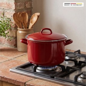 ΚΑΤΣΑΡΌΛΕΣ BK, DUTCH DUTCH OVEN STOCKPOT 24CM RED, ENAMELED S