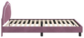 vidaXL Κρεβάτι Παιδικής Κρεβατοκάμαρας με Κεφαλάκι Μοβ 80 x 200 cm