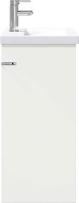 vidaXL Σετ Επίπλων Μπάνιου Λευκό 61 x 40 x 84,5 εκ Επεξεργασμένο Ξύλο