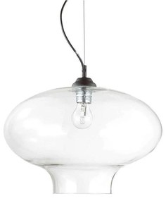 Φωτιστικό Οροφής Bistro Round 120898 40x35,5/244,5cm 1xE27 60W Clear Ideal Lux