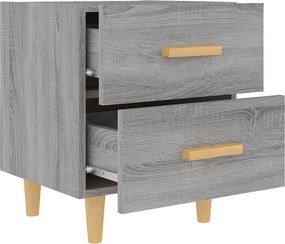vidaXL Κομοδίνο Γκρι Sonoma 40 x 35 x 47,5 εκ.