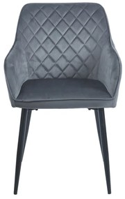 SIENA GREY VELVET ΥΦΑΣΜΑ ΠΟΛΥΘΡΟΝΑ ΜΕΤΑΛΛΙΚΗ