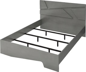 Κρεβάτι Efes Megapap χρώμα γκρι σκυροδέματος 160x200εκ.