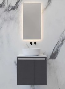 One Project Alpha C 65  MDF - 'Επιπλο Μπάνιου Με Καθρέπτη Led