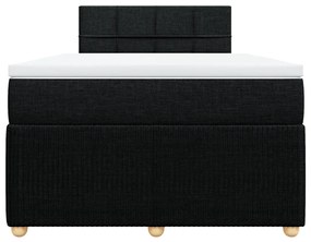 ΚΡΕΒΑΤΙ BOXSPRING ΜΕ ΣΤΡΩΜΑ ΜΑΥΡΟ 120X200 ΕΚ. ΥΦΑΣΜΑΤΙΝΟ 3287425