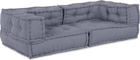 vidaXL Μονάδα Μοντέρνου Καναπέ 3 pcs Γκρι 140 x 70 x 36 εκ Ύφασμα