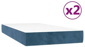 ΚΡΕΒΑΤΙ BOXSPRING ΜΕ ΣΤΡΩΜΑ ΣΚΟΥΡΟ ΜΠΛΕ 200X200 ΕΚ. ΒΕΛΟΥΔΙΝΟ 3144355