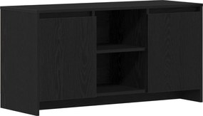 vidaXL Ντουλάπι TV 102 x 37,5 x 52,5 εκ Μαύρη Οξυά Επεξεργασμένο Ξύλο
