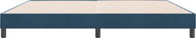 vidaXL Κρεβάτι Boxspring χωρίς Στρώμα Σκούρο Μπλε 180x210 εκ Βελούδινο