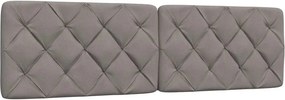 vidaXL Κρεβάτι με Στρώμα Taupe 200x200 εκ. Υφασμάτινο