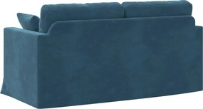 vidaXL Καναπές Μπλε 158 x 78 x 80 εκ Βελούδο