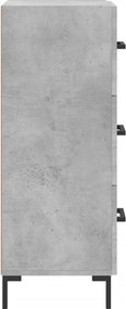 vidaXL Ντουλάπι Γκρι Σκυροδέματος 34,5x34x90 εκ. Επεξεργασμένο Ξύλο