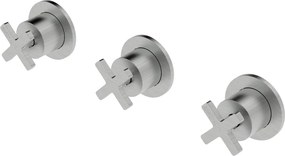 La Torre Elle Cross Inox Finish 38289 - Μπαταρια εντοιχισμου 2 ή 3 εξοδων