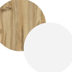 Βιβλιοθήκη "VIANA" σε χρώμα felt/λευκό 76x25x170