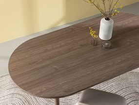 Τραπέζι Dallas 4094, Καφέ, 75x90x180cm, 43 kg, Ινοσανίδες μέσης πυκνότητας, Μέταλλο | Epipla1.gr