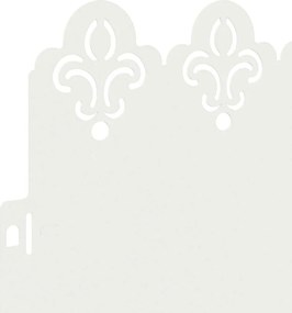 vidaXL Περιγράμματα γκαζόν 20 pcs Λευκό 103 x 0,05 x 22 εκ Ατσάλι