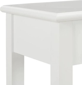 vidaXL Τραπέζι Κονσόλα Λευκό 110 x 35 x 80 εκ. Ξύλινο