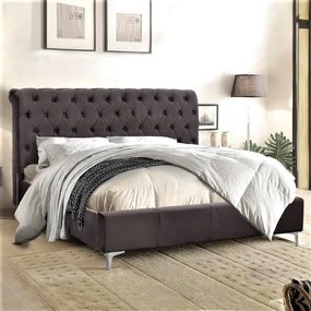 Κρεβάτι Νο 889 Διπλό 140x200 Επενδεδυμένο - Ύφασμα με επιλογές χρωμάτων