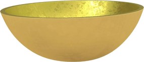 vidaXL Νιπτήρας Χρυσός 50 x 37 x 14 εκ. Γυάλινος