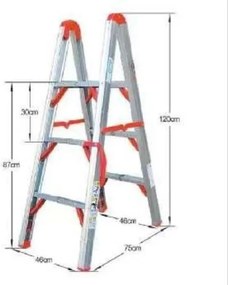 Πτυσσόμενη σκάλα αλουμινίου - 167-3 - 711117