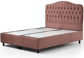 Κρεβάτι Με Αποθηκευτικό Χώρο Vassi (Για Στρώμα 160x200cm) 771MND1184 160x200x125cm Dusty Rose Διπλό